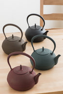 南部鉄瓶　梔子　小　1.2L　茶