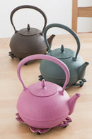 南部鉄瓶　梔子　さくら文様ピンク